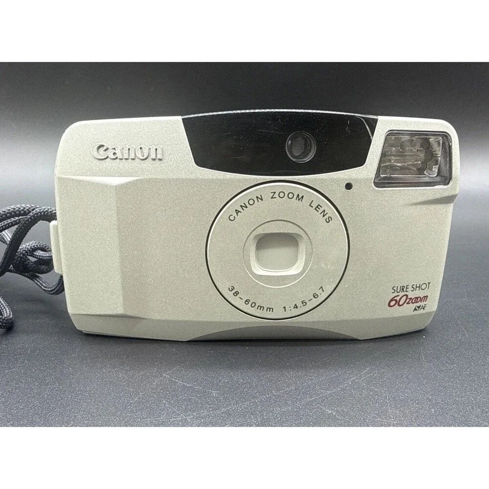 Canon Sure Shot 60  Zoom SAF 35mm Point & Shoot Film Camera Not Tested